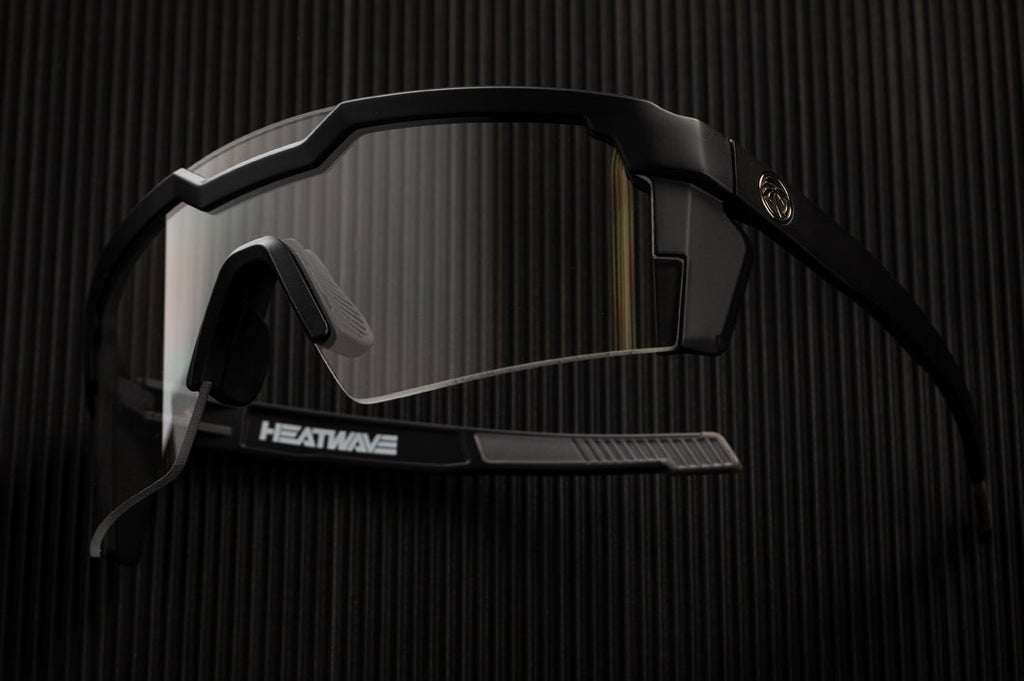 Future Tech Sunglasses: Black Frame Clear Lens Z87+