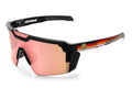 Future Tech Sunglasses: Side Stripe Red Customs Z87+